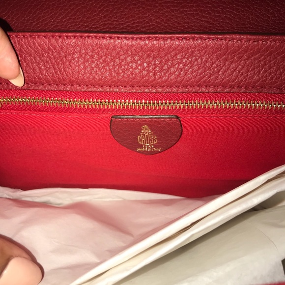 SOLD-Mark Cross Hadley leather satchel - Picture 5 of 6